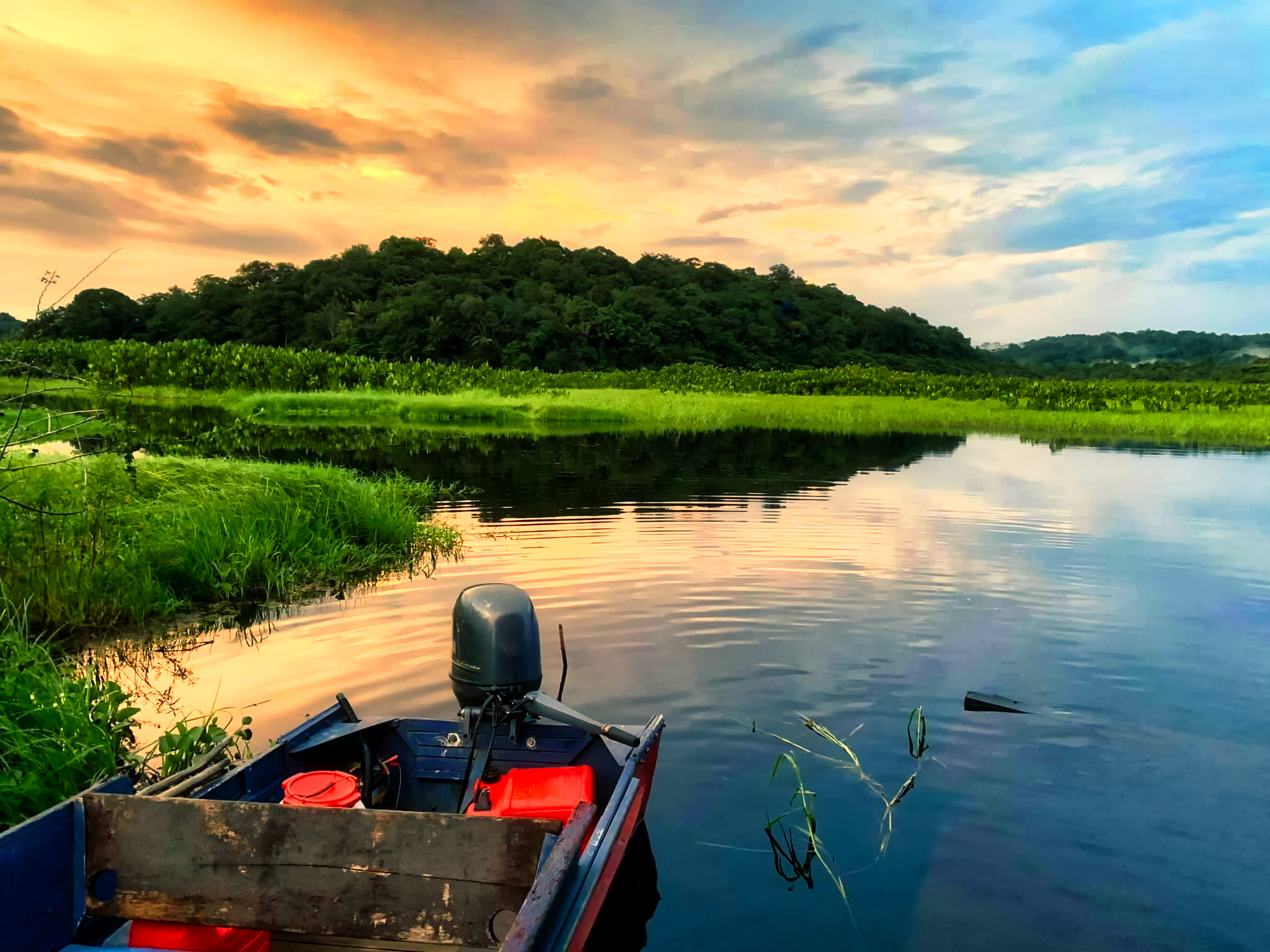 guyane - coucher du soleil